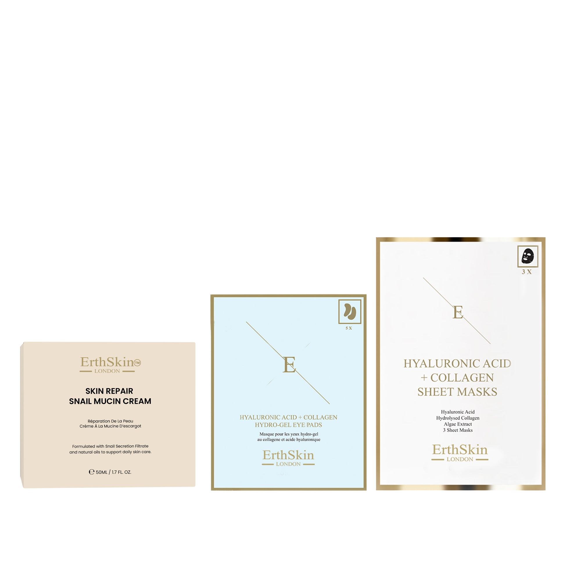 ErthSkin London Set Lumaca con Siero e Contorno Occhi Anti-Età