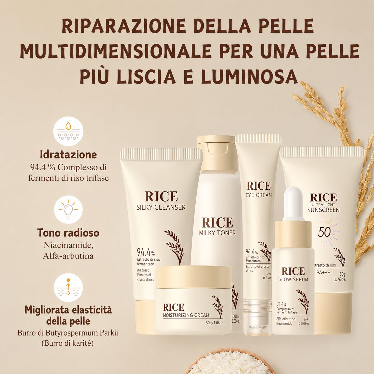 SUMMISHI Set Korean Skincare al Riso