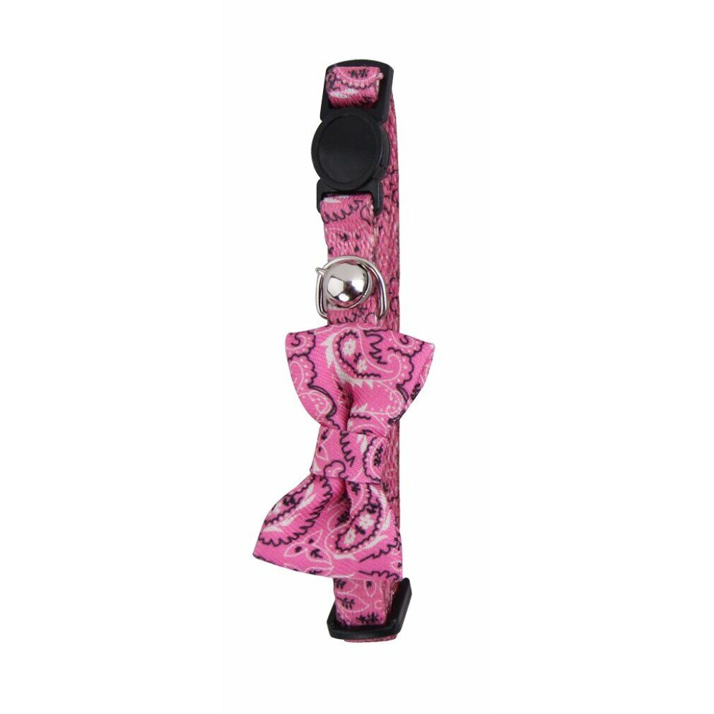 Collare per gatti con nodo rosa