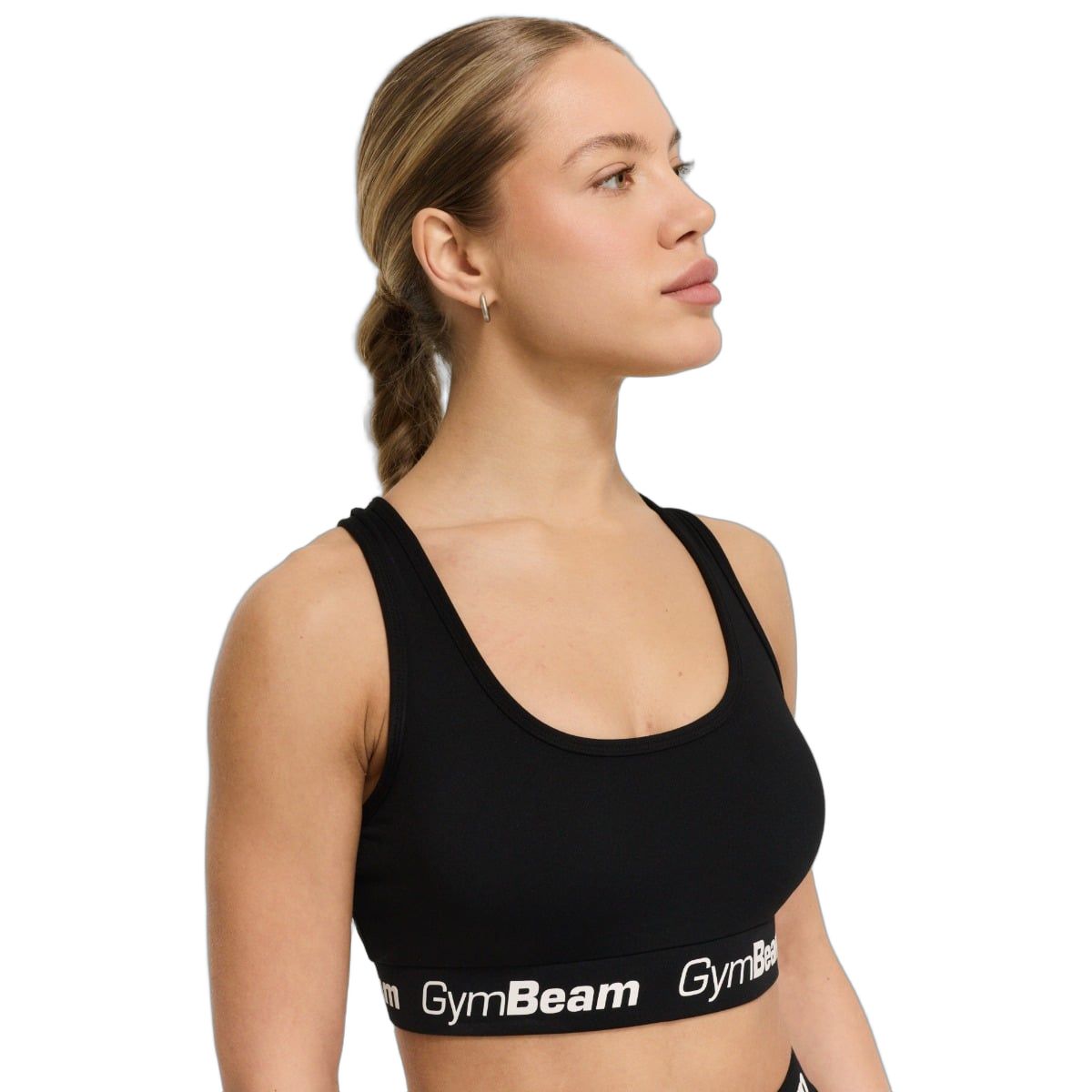 GymBeam Reggiseno sportivo donna senza imbottitura Simple nero
