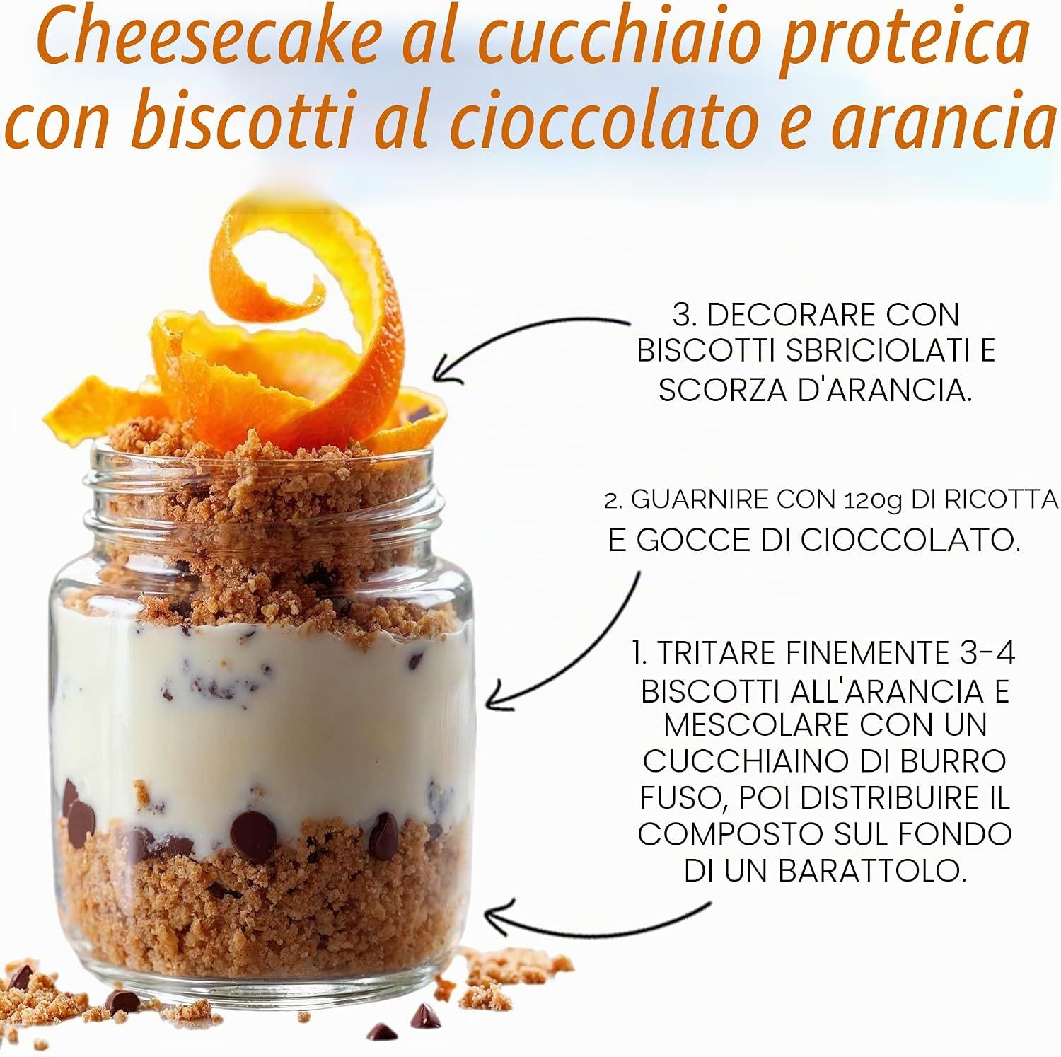 Confezione di biscotti proteici con gocce di cioccolato.