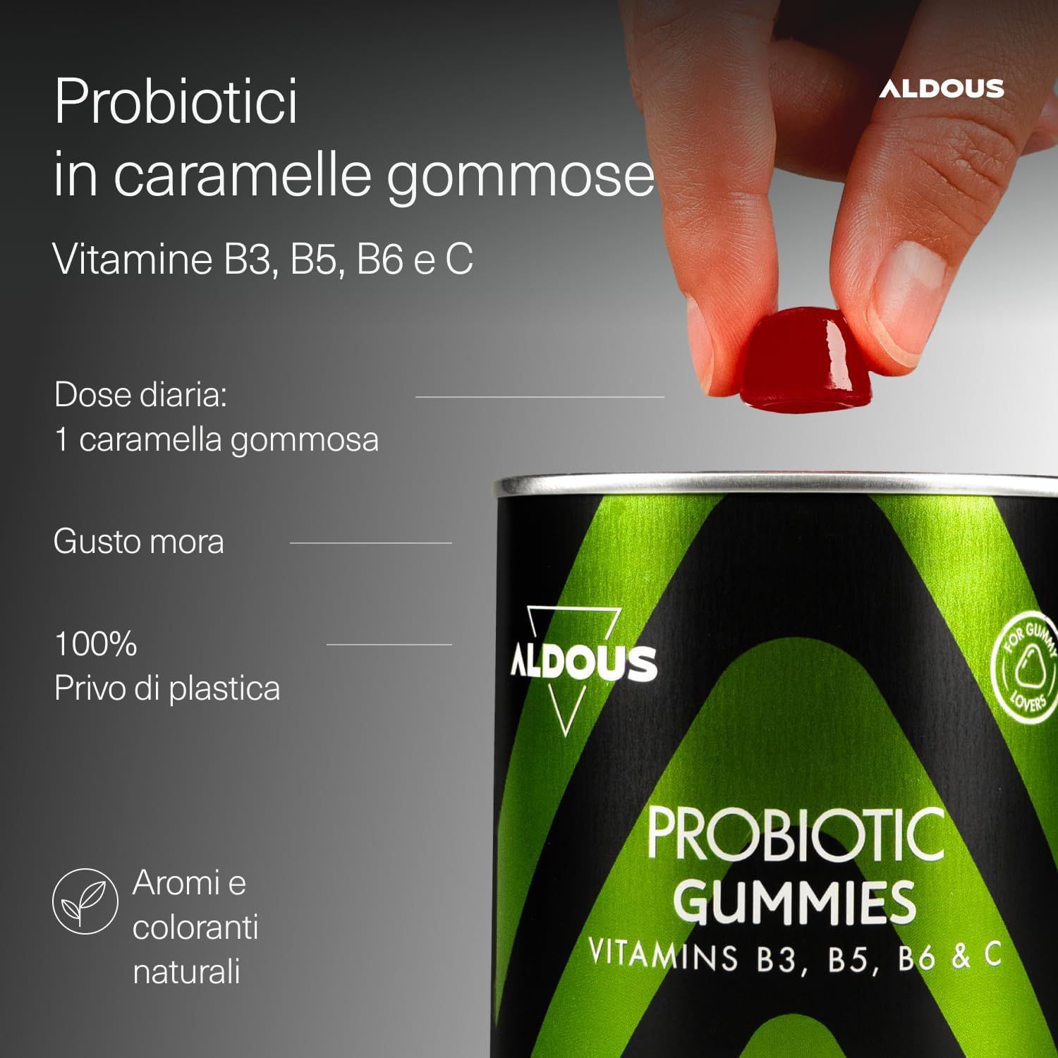 Aldous Gummies Probiotici per la Rigenerazione Intestinale