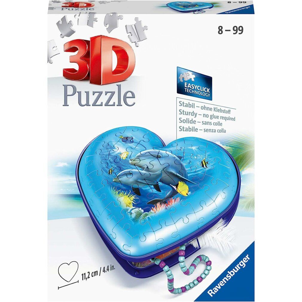 ravensburger Puzzle 3D cuore mondo sottomarino 54 pezzi