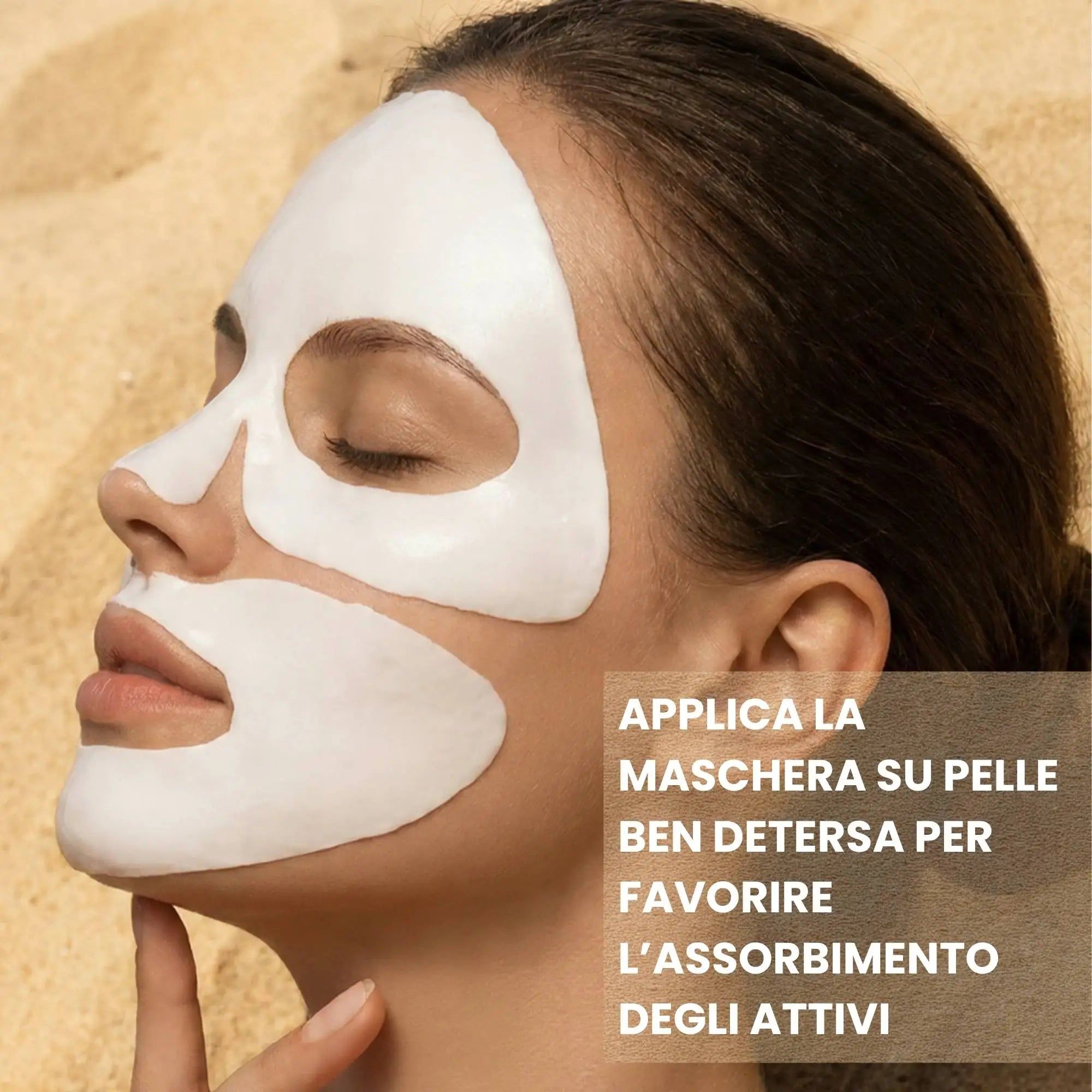 Natur Unique Maschera Viso Doposole Idratante Effetto Freddo