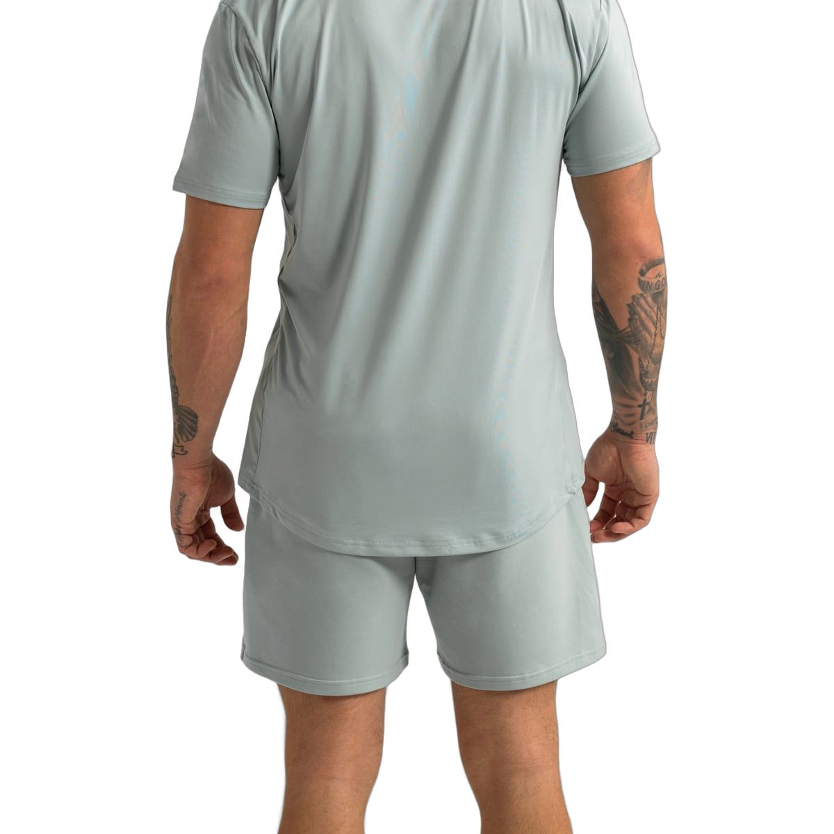 GymBeam Pantaloncini uomo regular con tasche Limitless Eucalypt