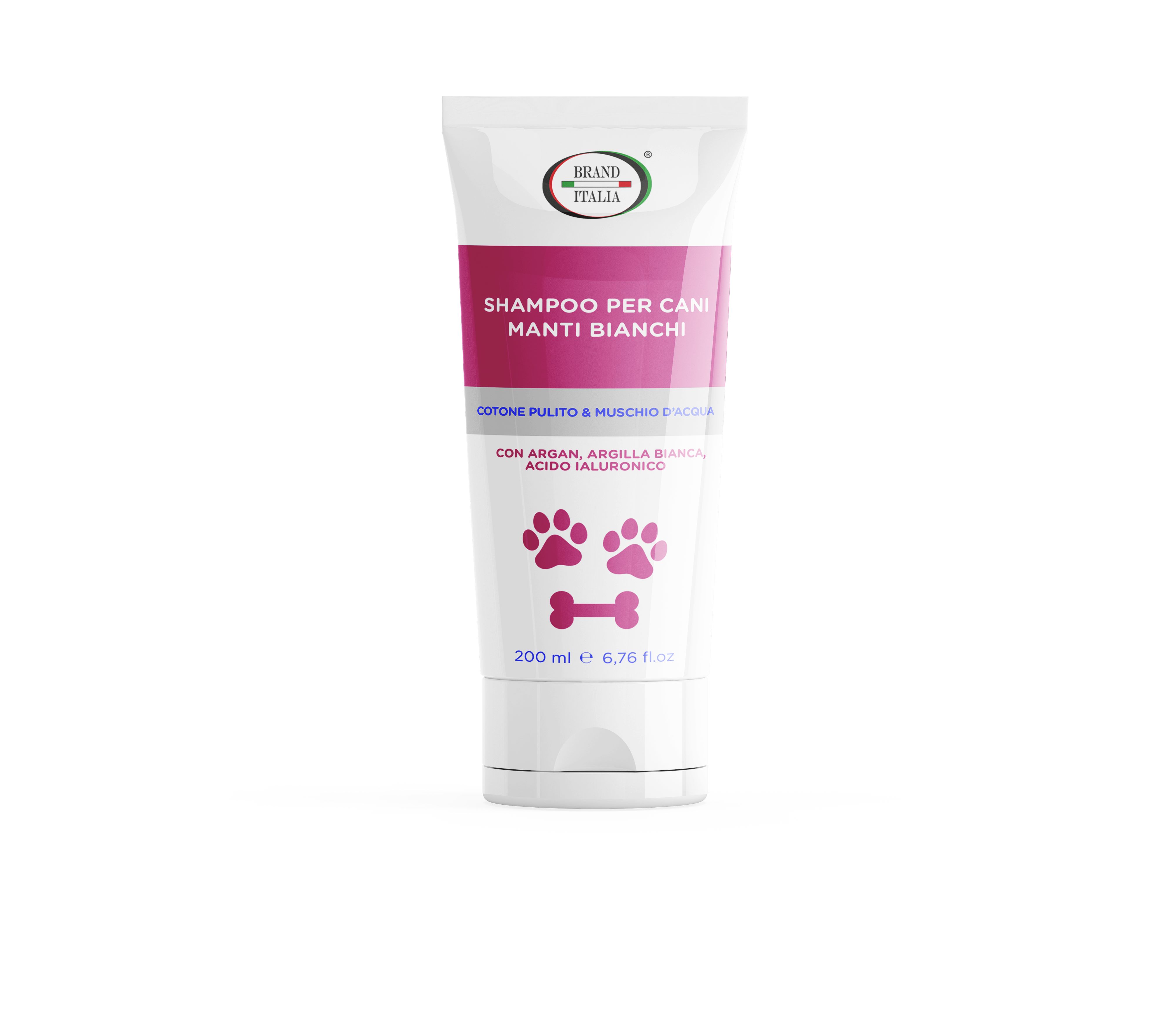 BRAND ITALIA - Shampoo per Cani Manti Bianchi