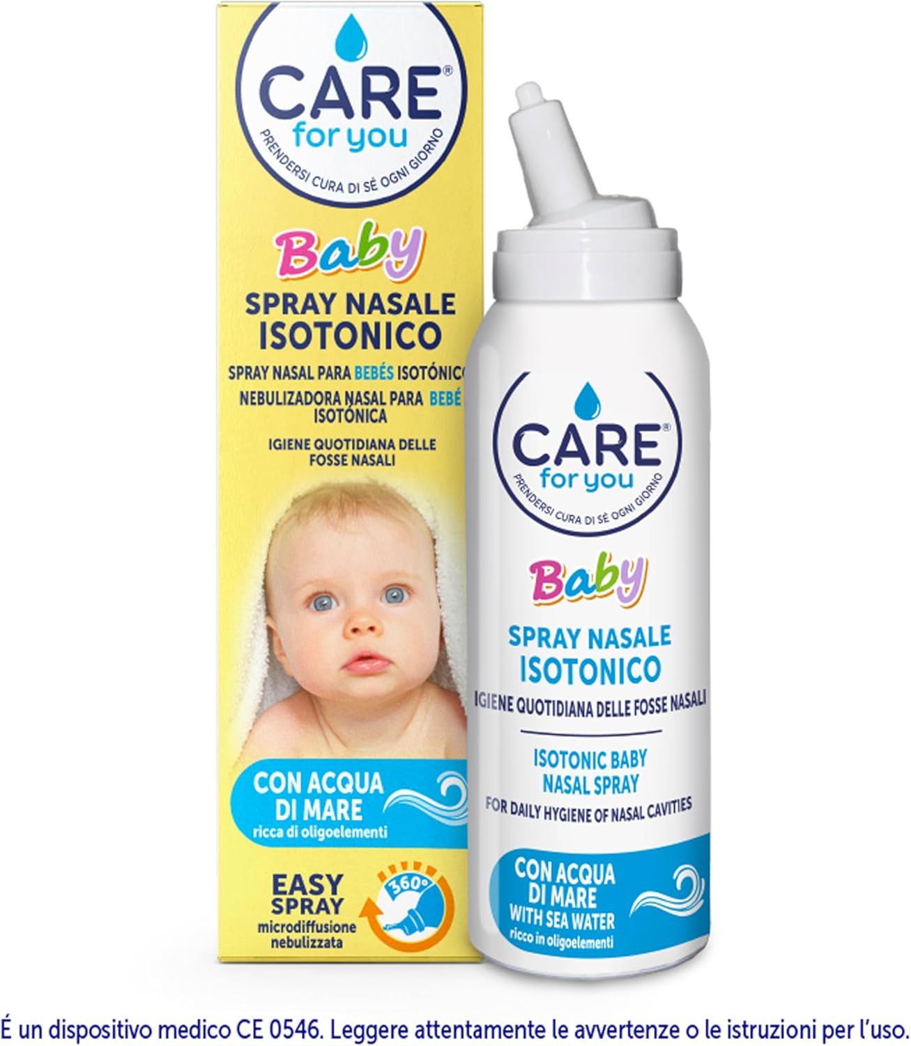 Care For You Spray Nasale Isotonico Baby, 100 ml - da 2 mesi