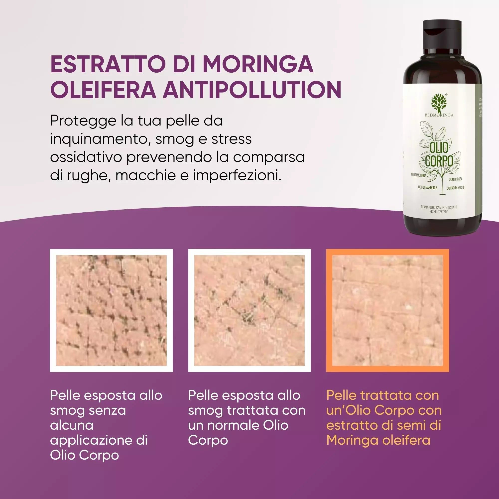 RedMoringa Olio Corpo Nutriente alla Moringa – Elasticizzante e Illuminante