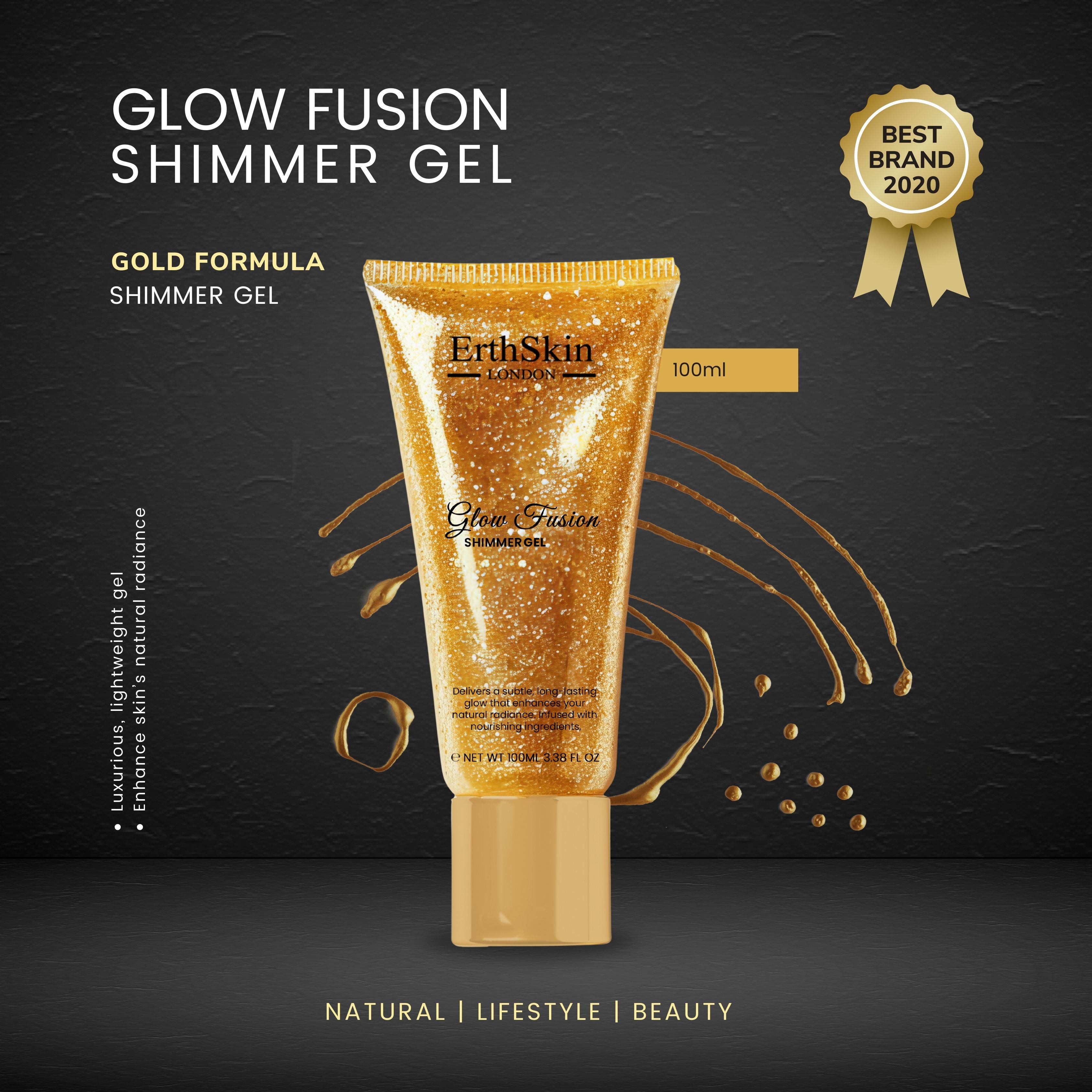 ErthSkin London Gel scintillante Glow Fusion