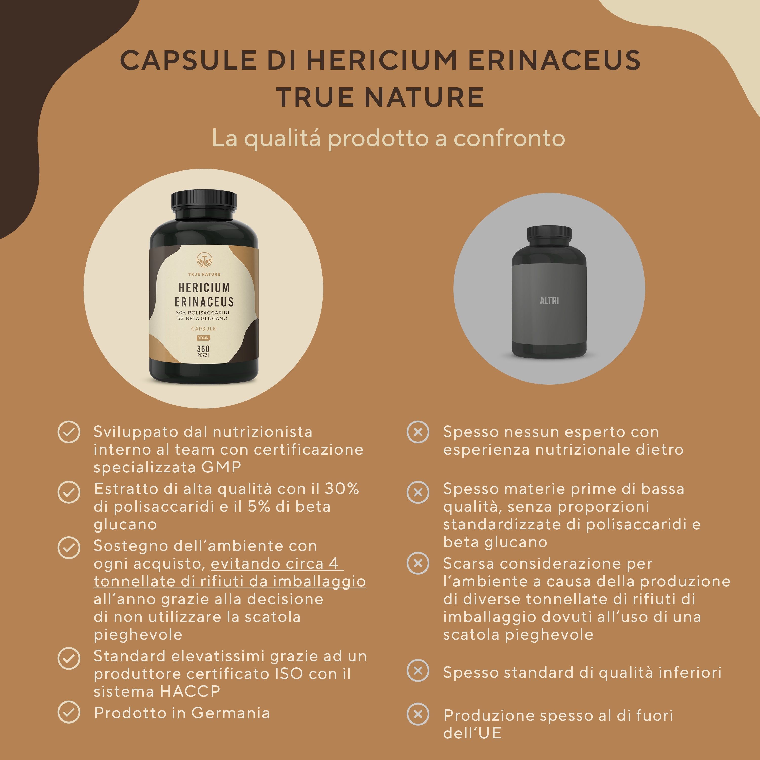 TRUE NATURE® Hericium Erinaceus Capsule (Lions Mane)