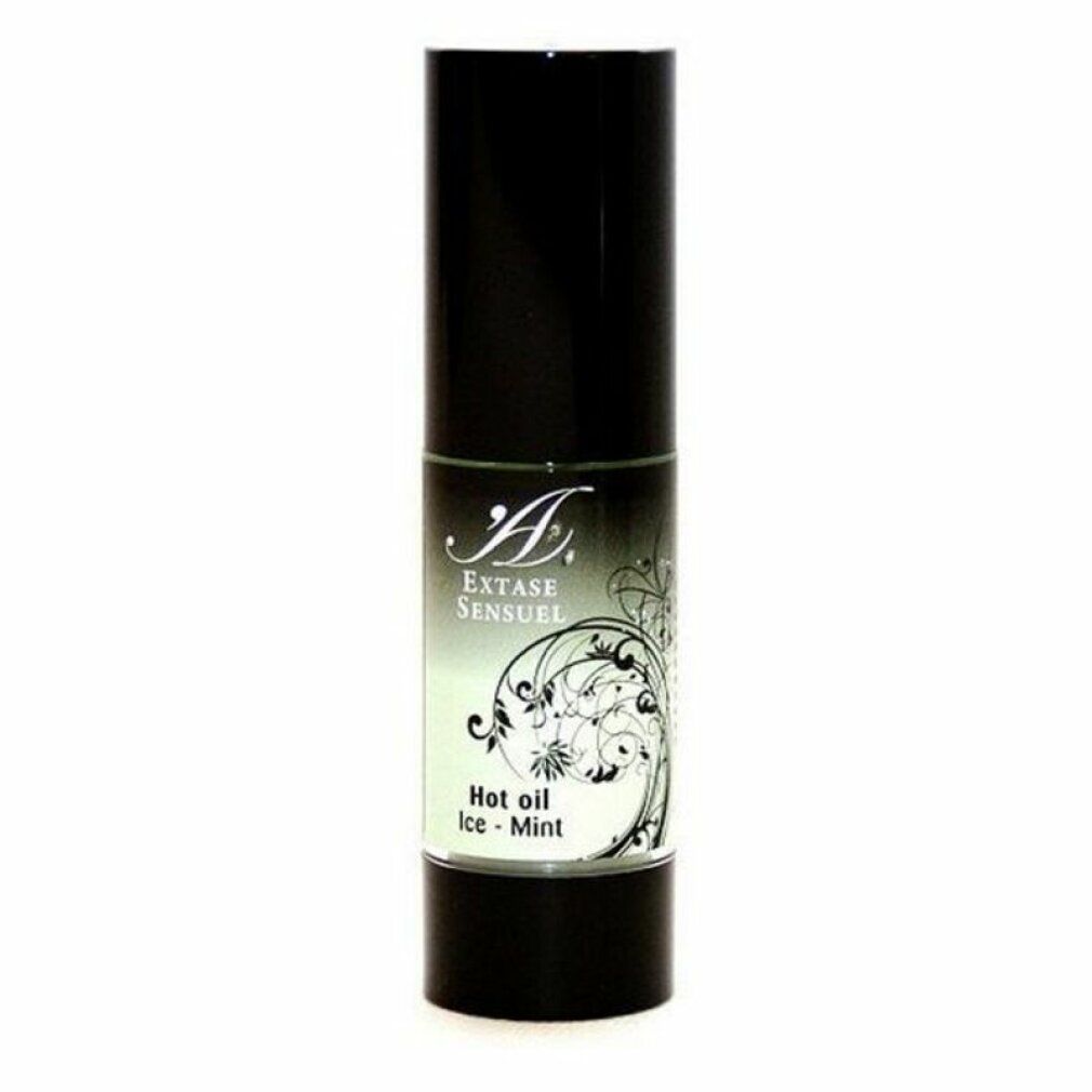 Extase Sensuel Hot Oil Ice Mint flacone nero.