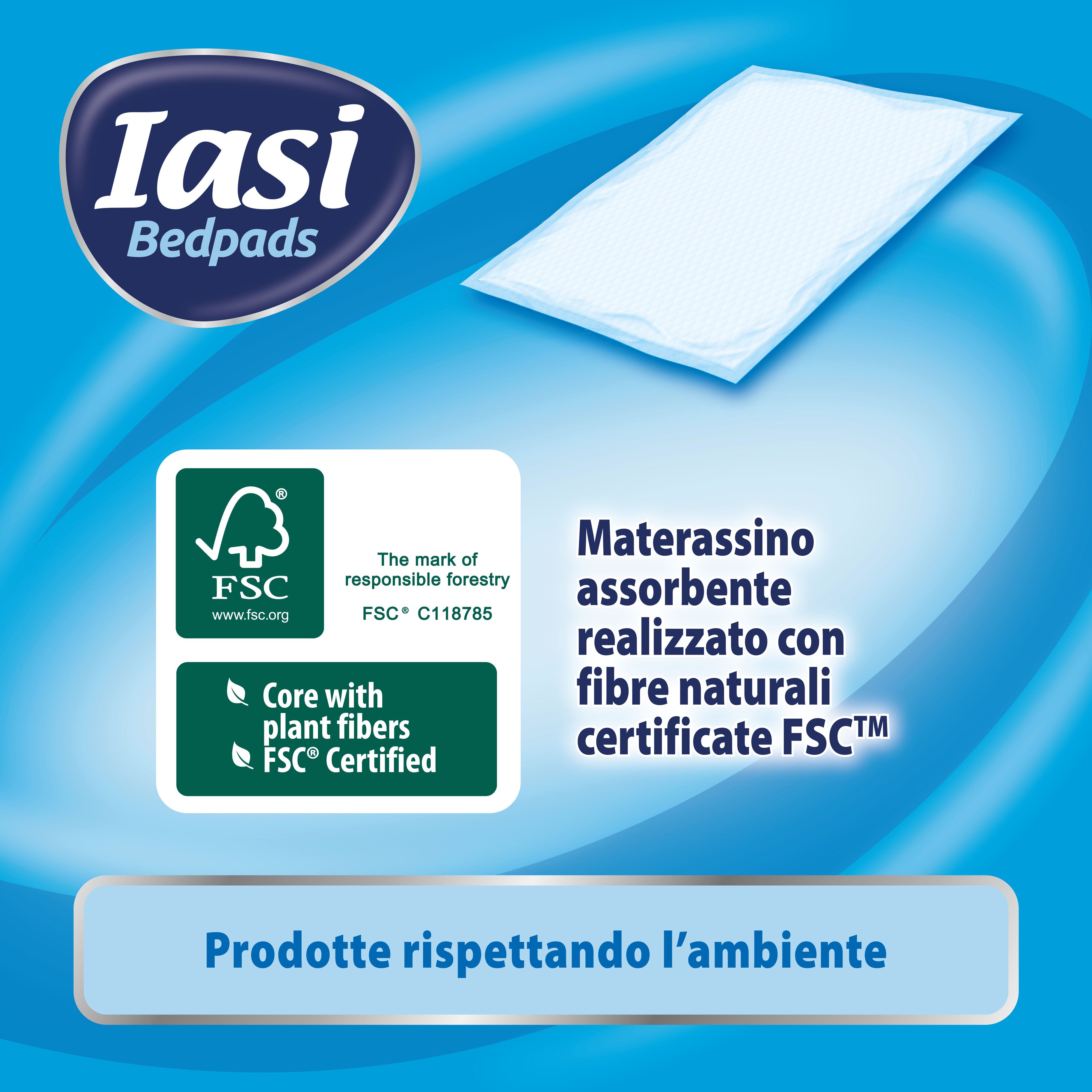 IASI traverse letto 60x90 Fresh, Maxi Plus, con delicata profumazione, 15 Unità
