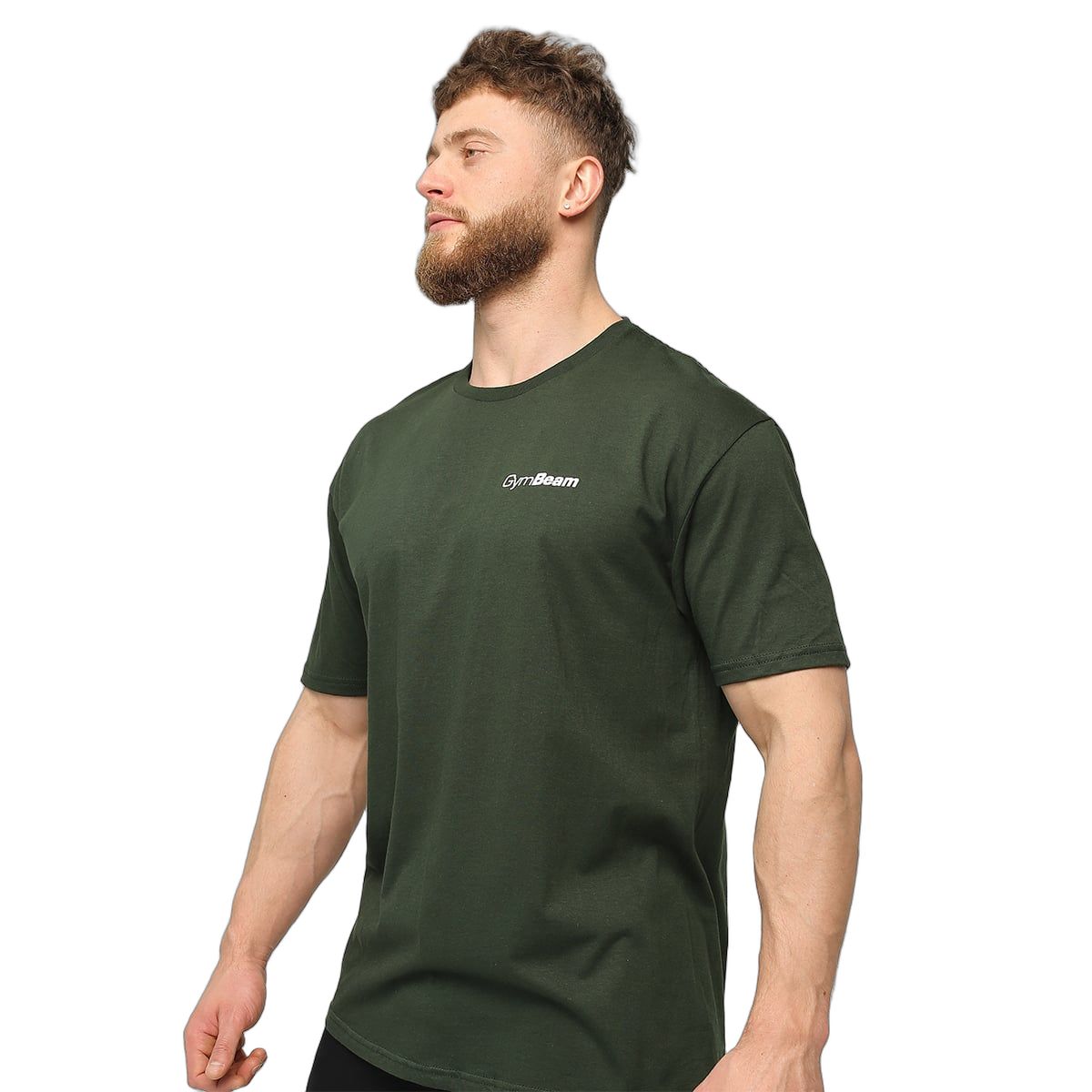 GymBeam T-shirt uomo regular a manica corta Basic Green