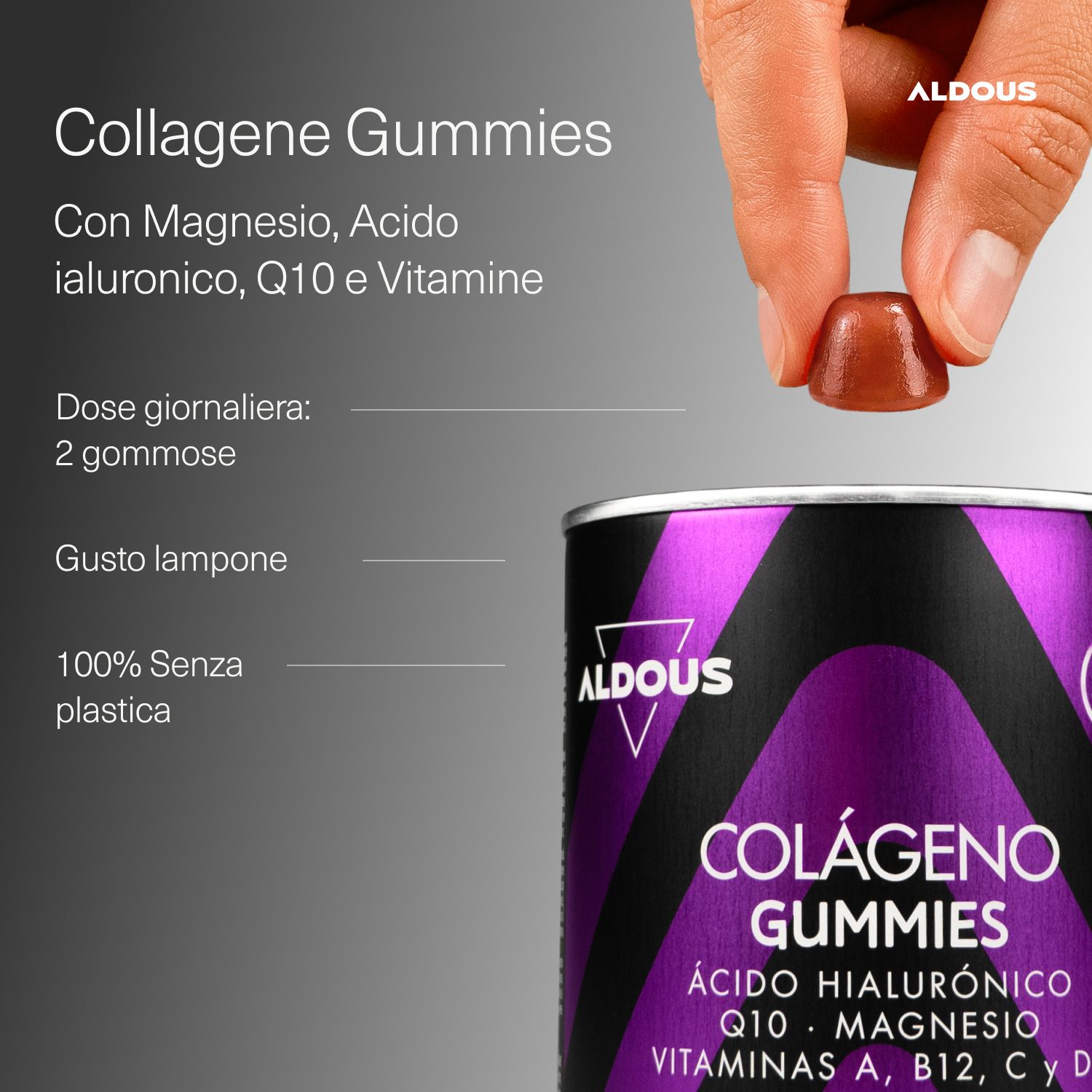 Aldous - Collagene Gummies - Bellezza, Pelle, Muscoli