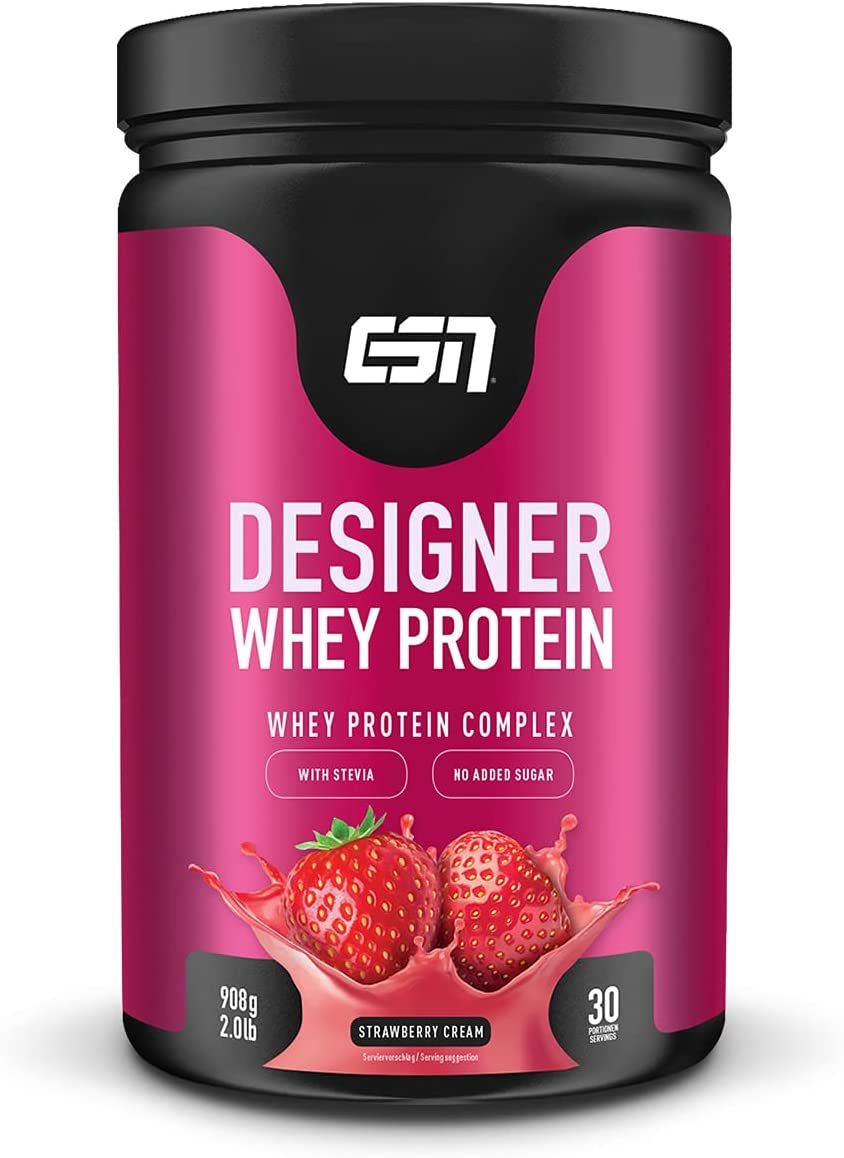 ESN Designer Proteine Whey in Polvere, Crema alla Fragola