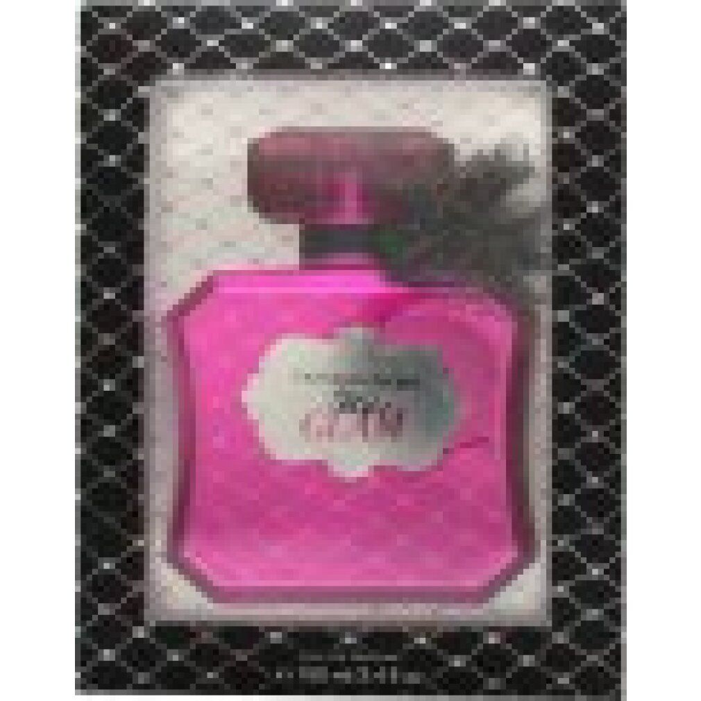 Flacone rosa con tappo in confezione regalo. Scritta: Victoria's Secret Glam.
