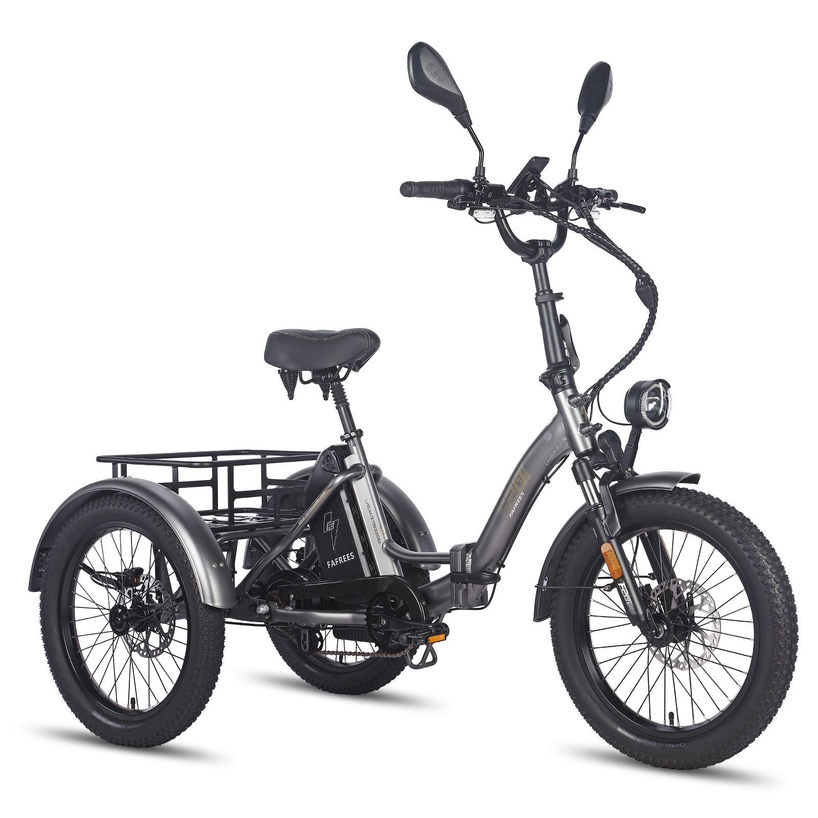 Triciclo elettrico da carico Fafrees F20 Mate con batteria da 48 V 21 Ah