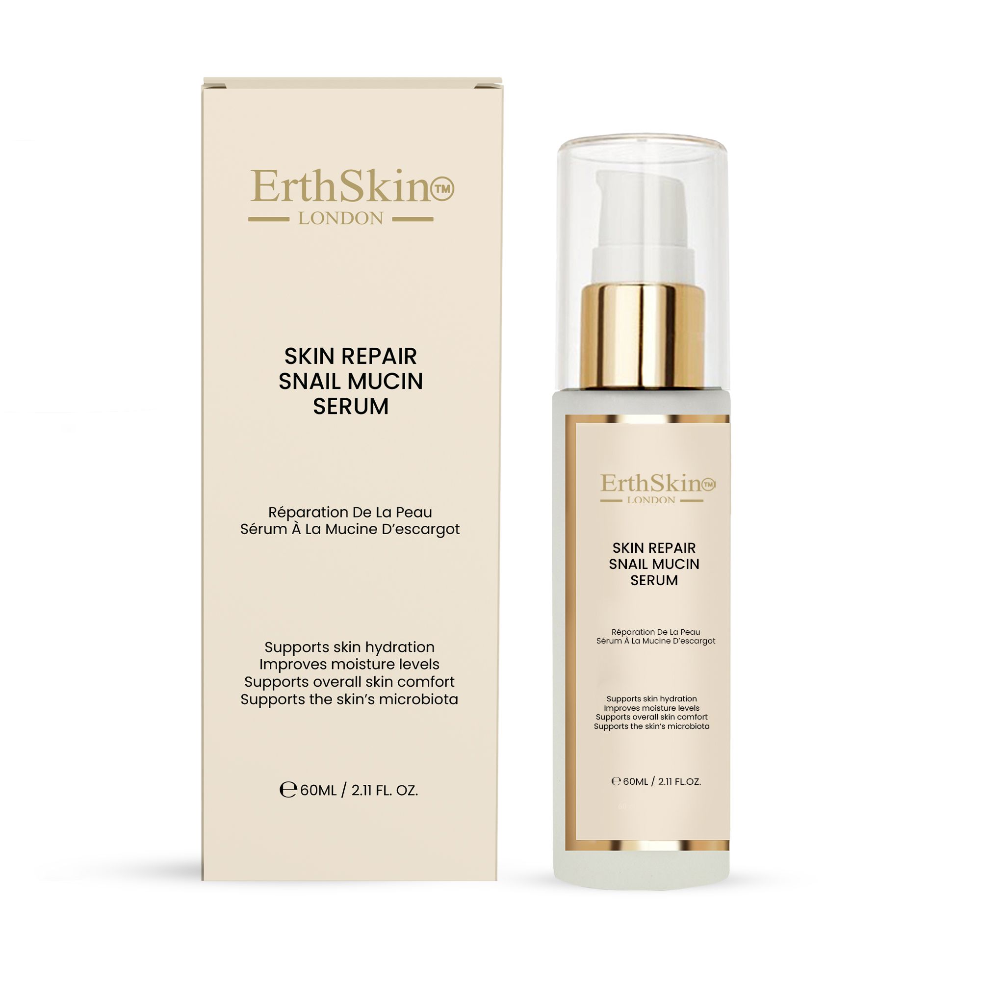 ErthSkin London Siero Riparatore alla Bava di Lumaca