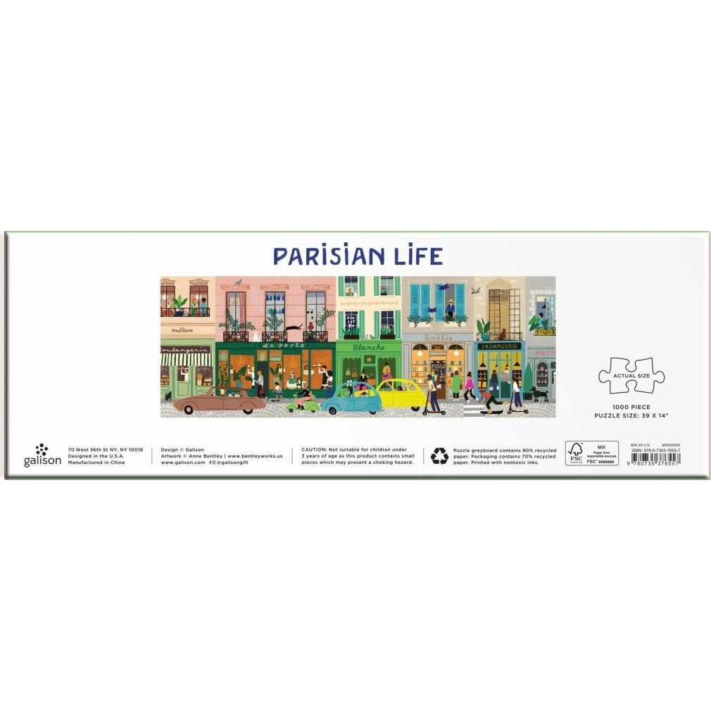 galison Panorama puzzle Parisian Life 1000 parti