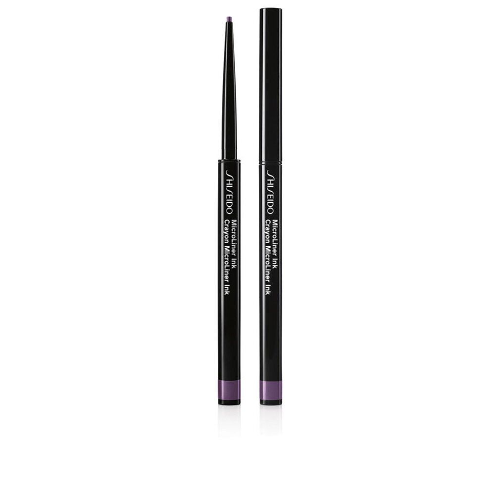 Due matite nere con punte viola. Scritta: SHISEIDO Microliner Ink Crayon Microliner Ink.