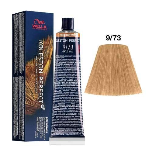 Wella Koleston Perfect 60 ml 9/73 Biondo Chiaro Dorato - Confezione da 2