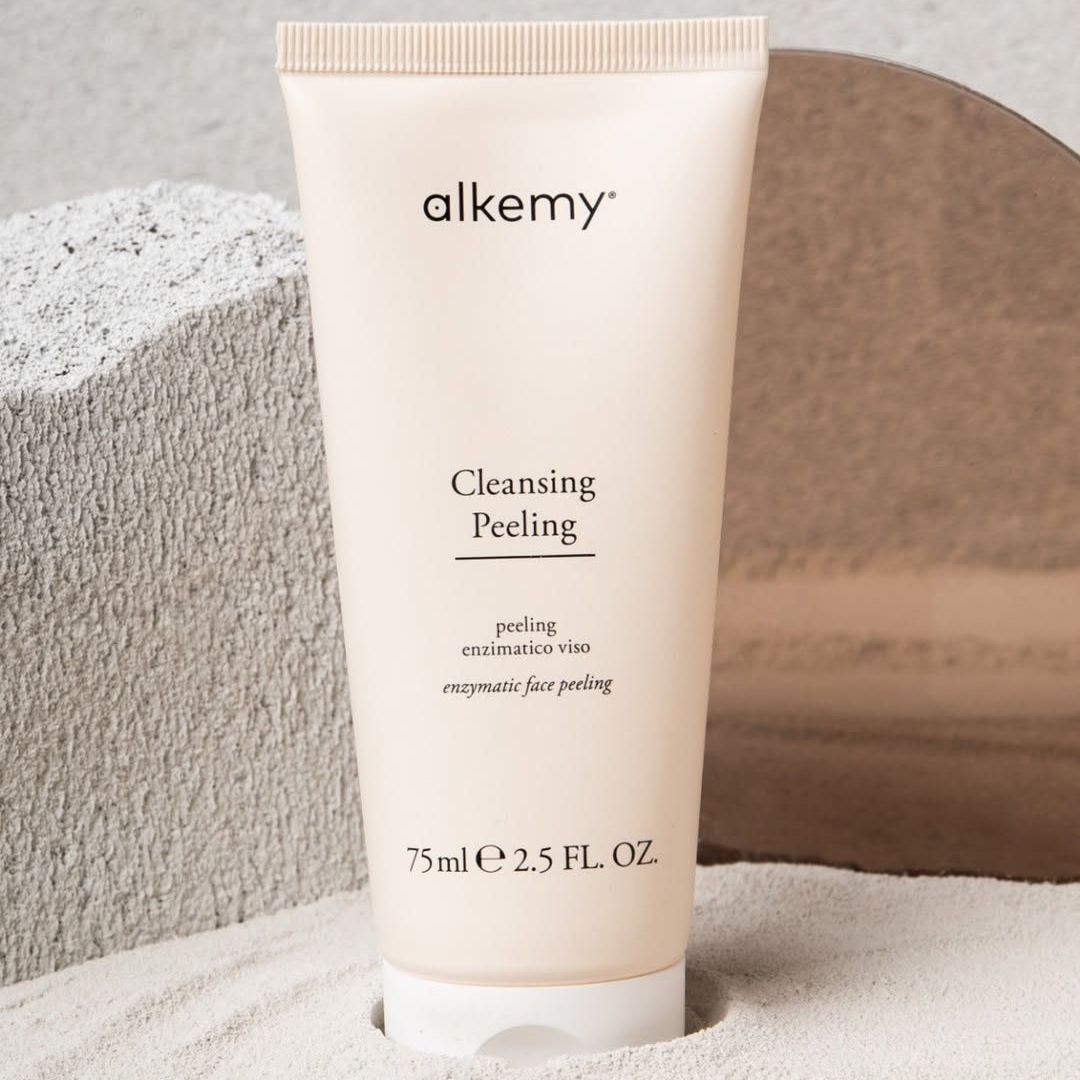 Alkemy Peeling Enzimatico Viso, Esfoliante Delicato per Pori e Pelle Impura
