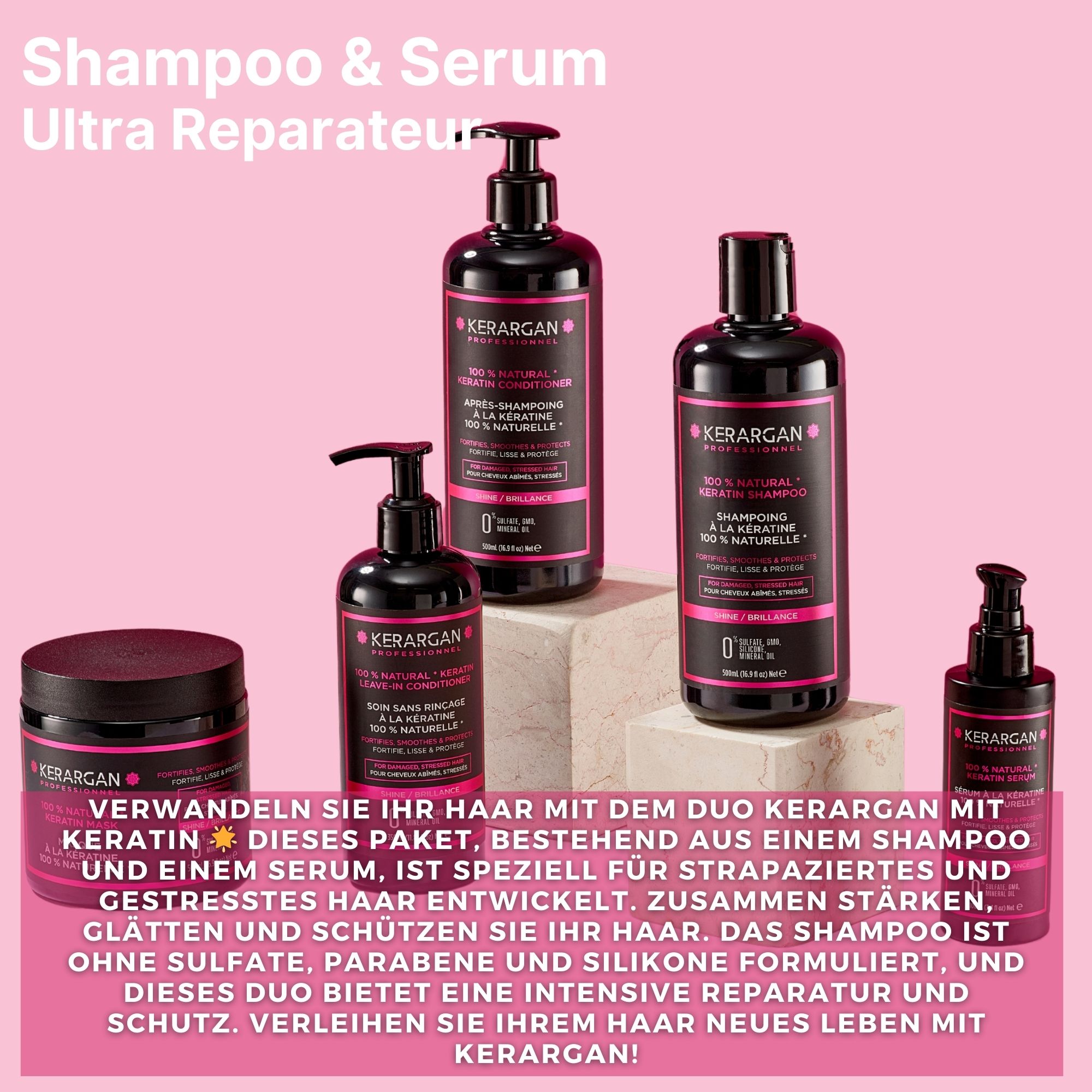 Kerargan - Duo Shampoo e Siero alla Cheratina