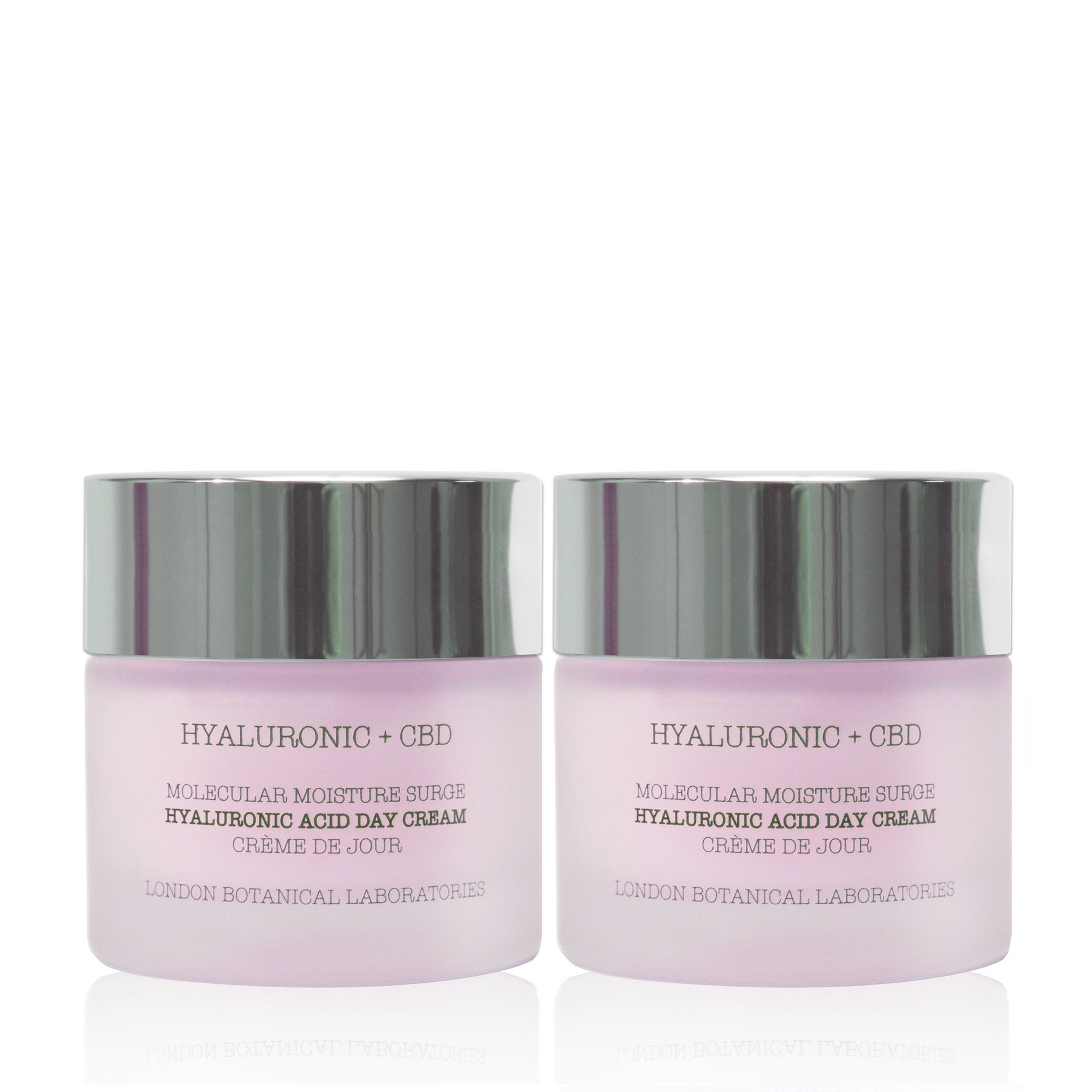 London Botanical Laboratories Duo di creme da giorno idratanti all'acido ialuronico e al CBD