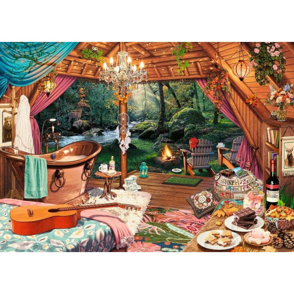 Puzzle ravensburger Common hüuschen xxl 500 pezzi
