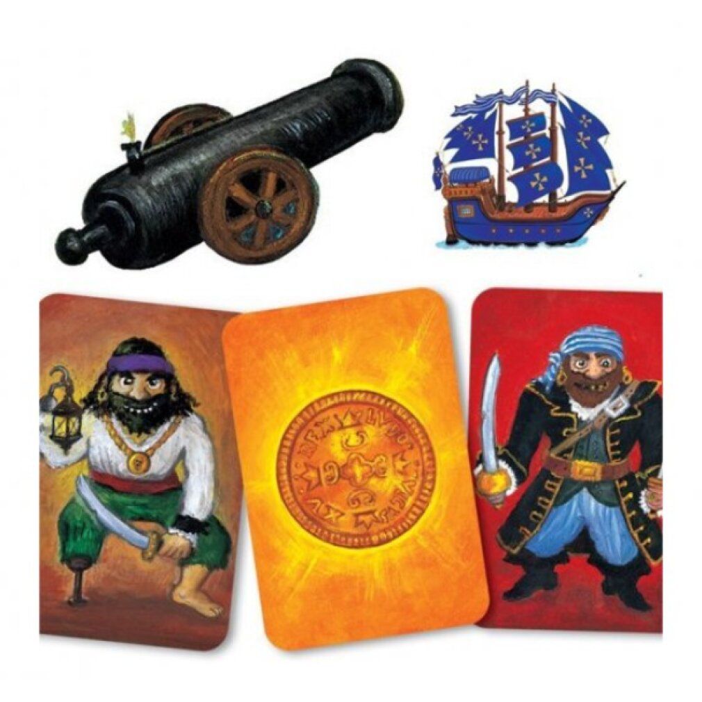 djeco Gioco di carte d'attacco pirata