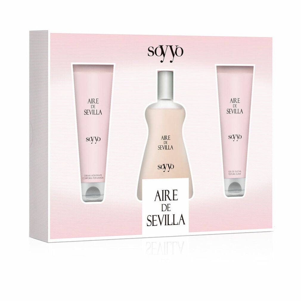 Set con eau de toilette e due creme corpo in confezione rosa tenue.