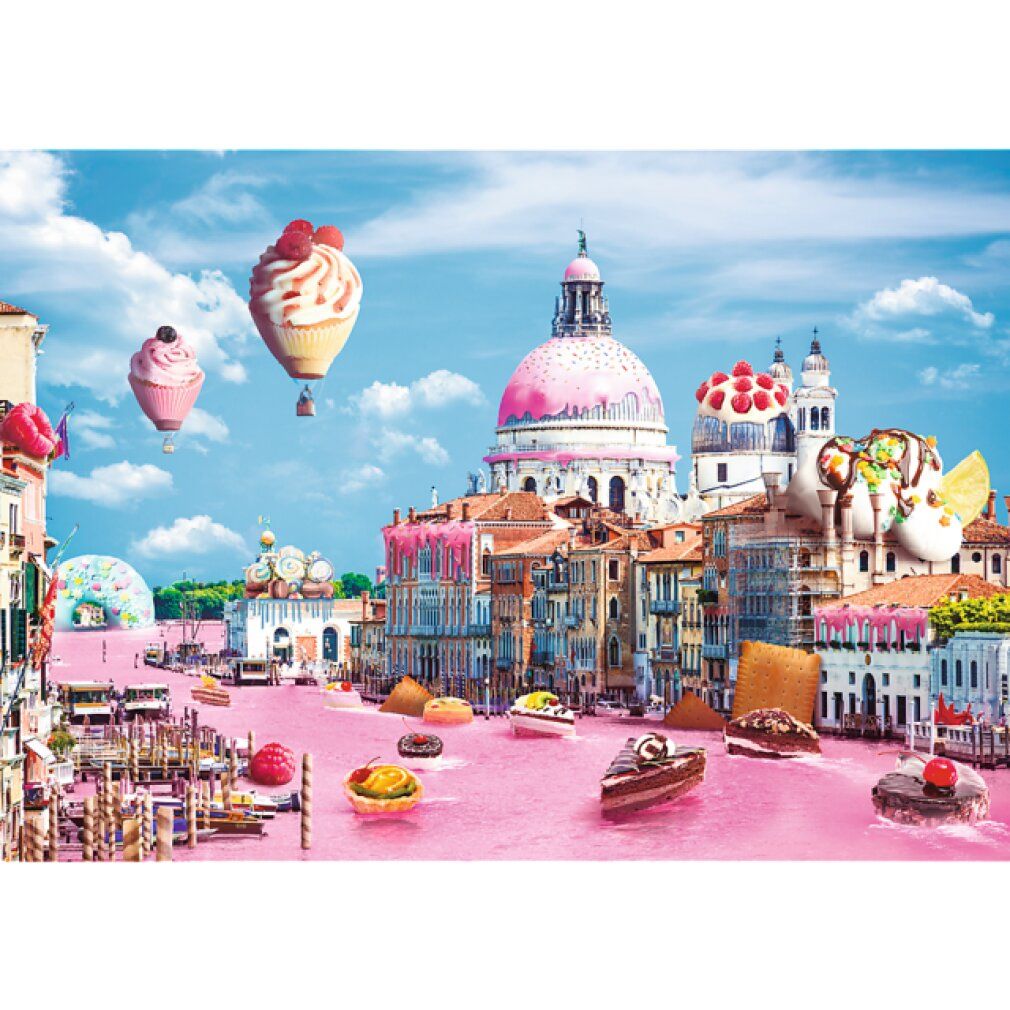 trefl Puzzle Funny Cities: süßes Venezia 1000 pezzi