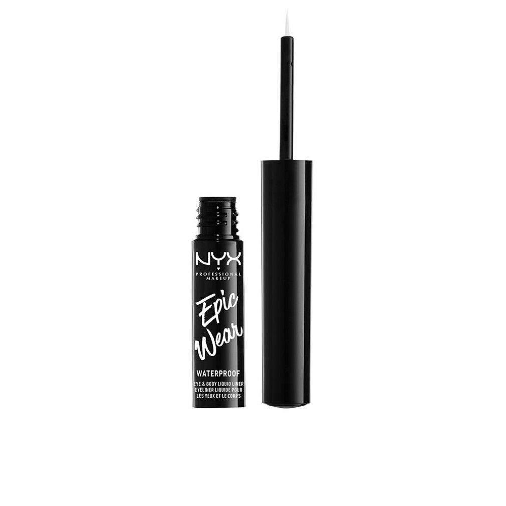 Eyeliner liquido nero NYX Epic Wear con applicatore. Waterproof.