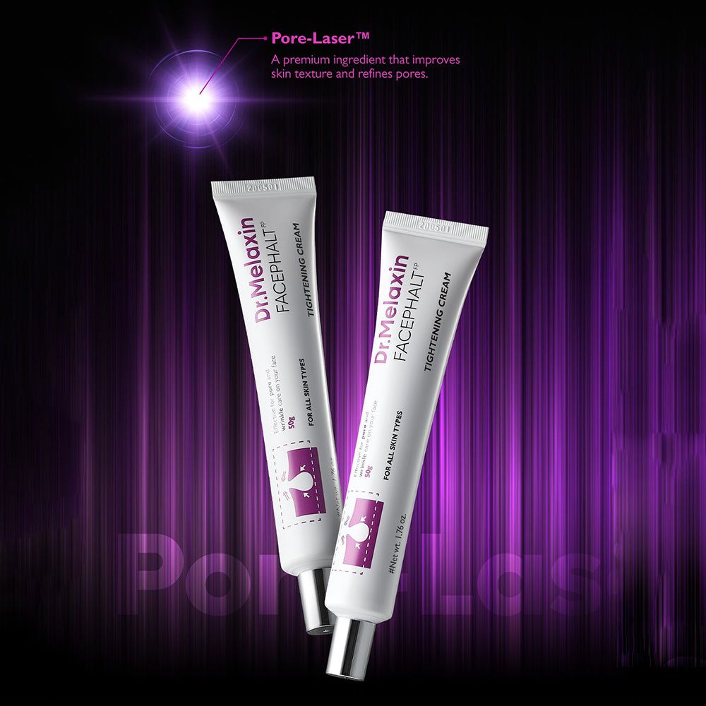 Due tubi di crema rassodante Dr. Melaxin Facephalt, 50g.
