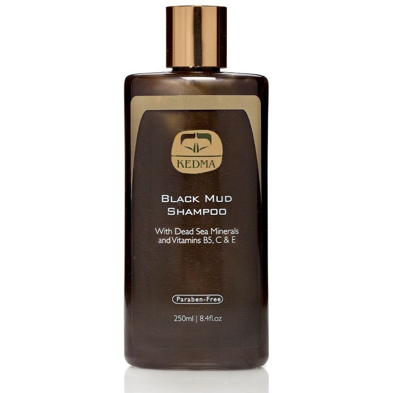 Kedma - Shampoo Boue Noire - Cuoio Capelluto Grasso - Detergente, Purificante e Rivitalizzante