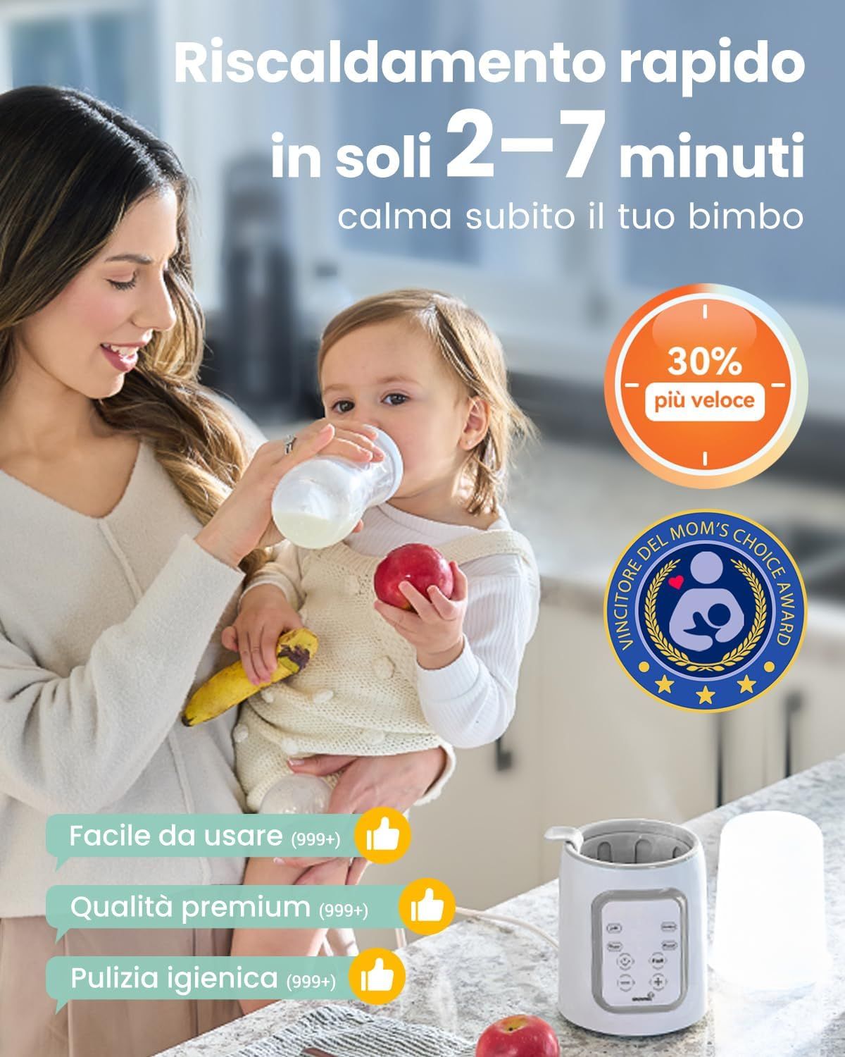 Scaldabiberon per bambini 10 in 1 Grownsy