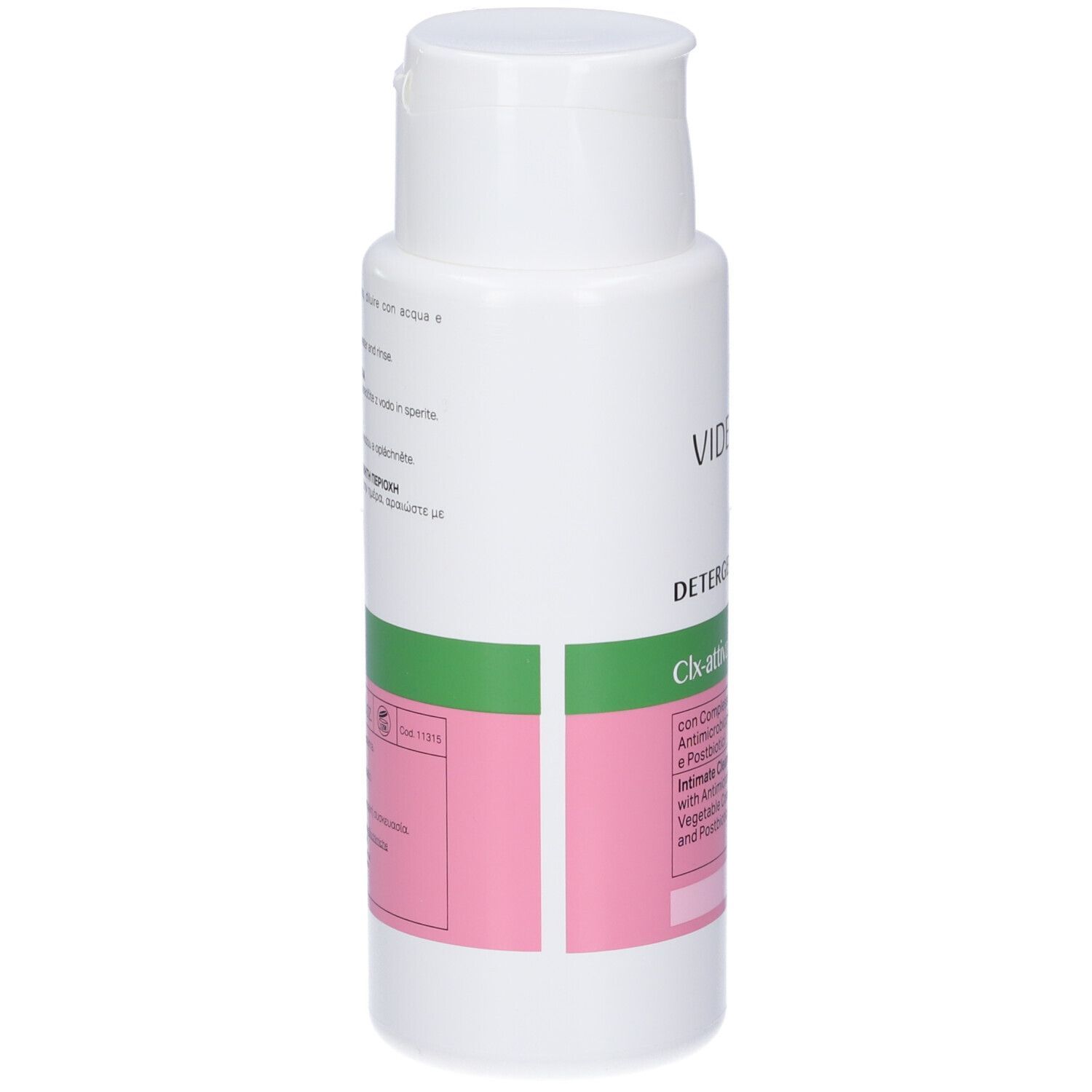 Vidermina CLX-attiva Detergente intimo, flacone 300ml con tappo a scatto. Protezione e igiene.