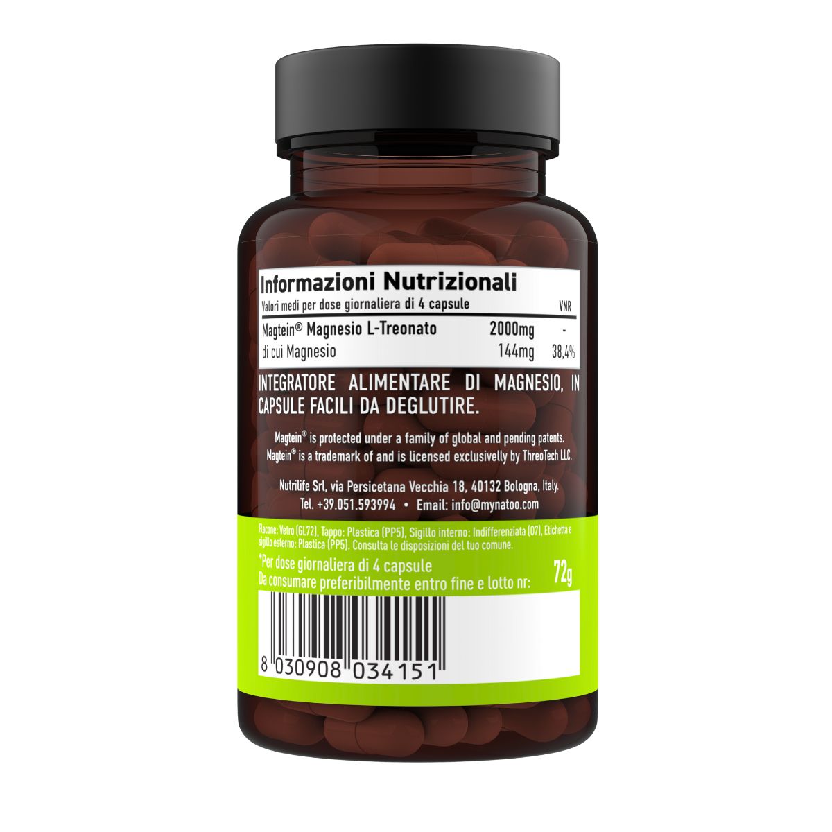 Natoo Magtein® - Puro Magnesio Treonato in capsule