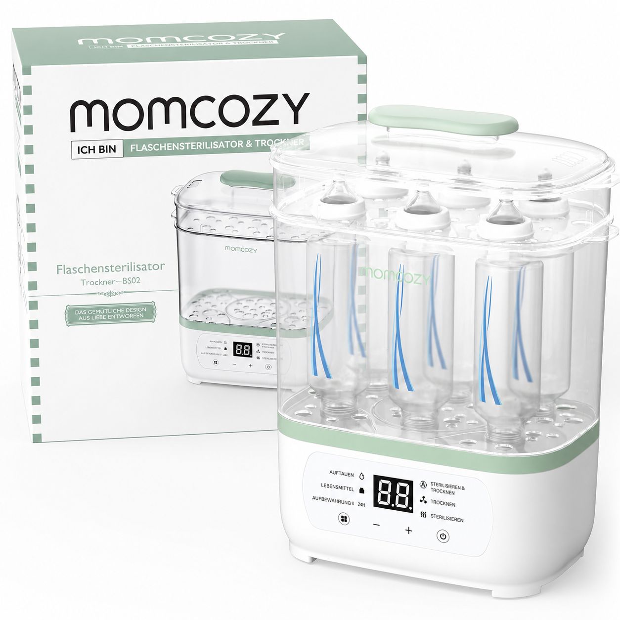 Sterilizzatore elettrico a vapore per biberon Momcozy