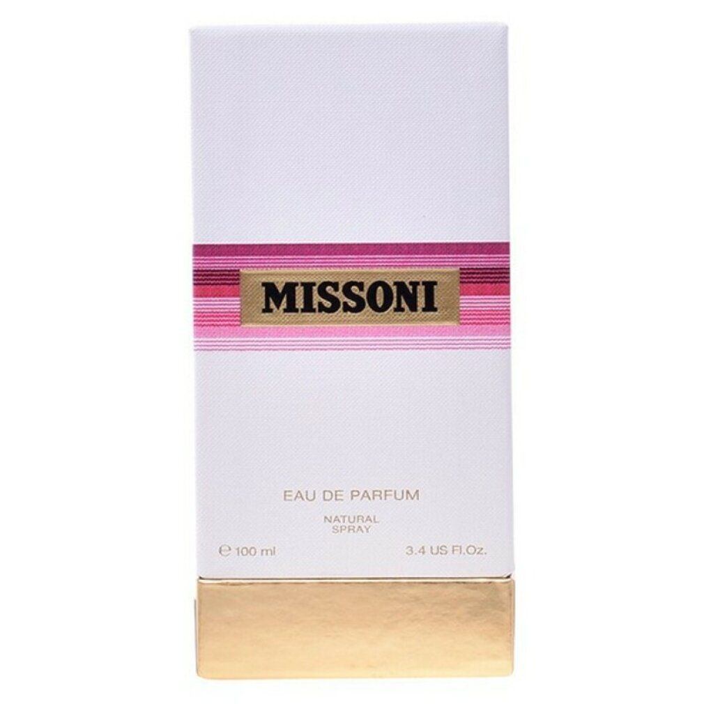 Flacone di profumo con flacone in vetro rotondo colorato e tappo sferico. Scritta: MISSINI.