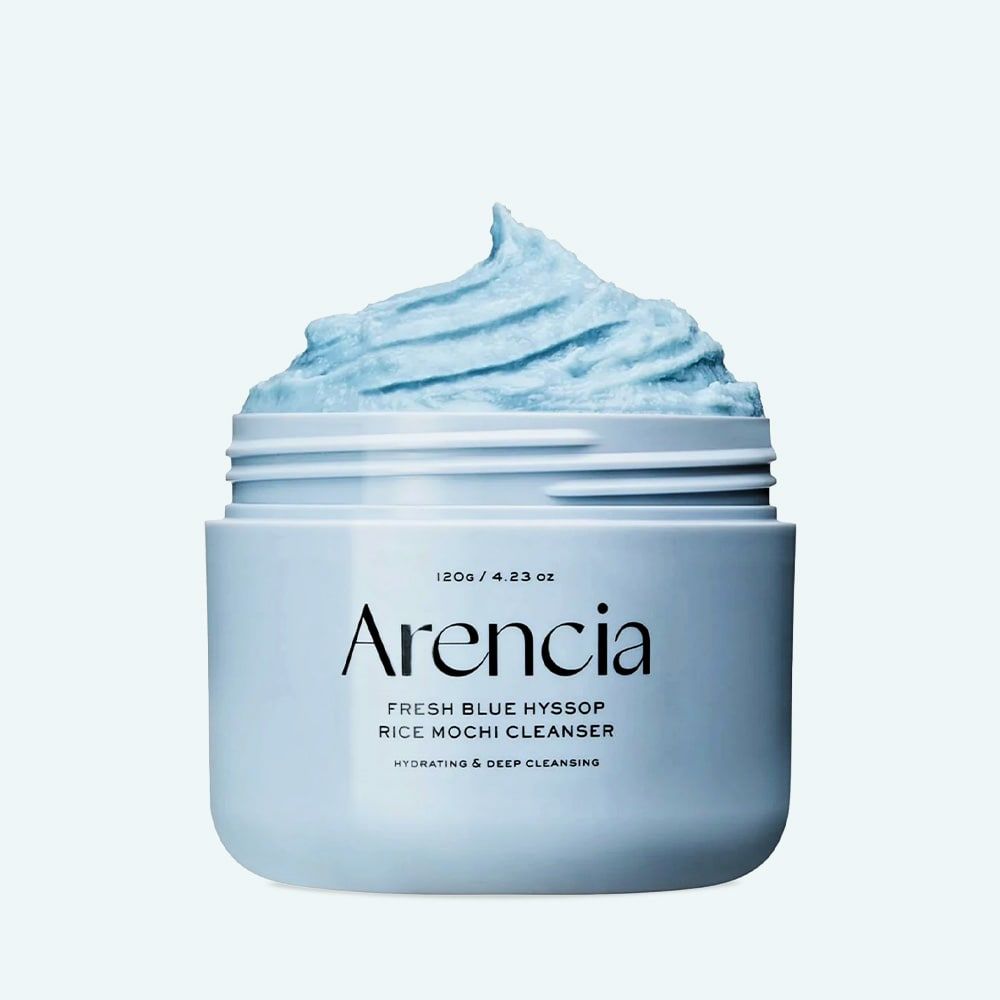 Arencia Fresh Blue Hyssop Rice Mochi Cleanser 120g