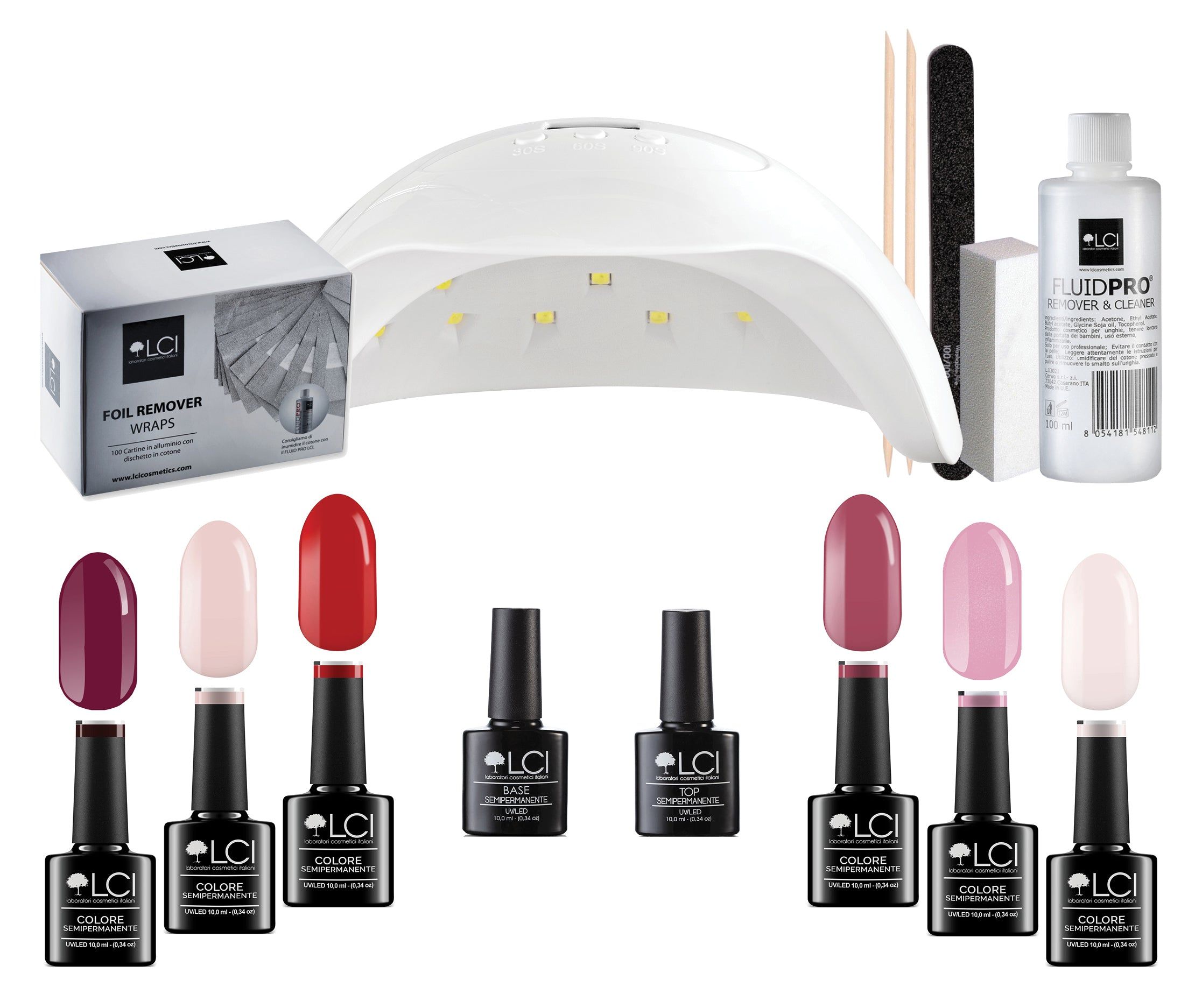 LCI Cosmetics - Kit Semipermanente LCI - 6 Colori - Supremacy