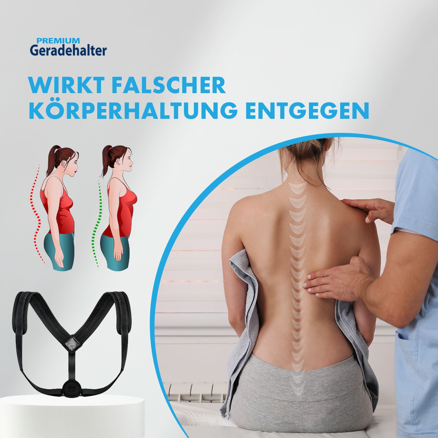 Corsetto Schiena – Correttore di postura premium
