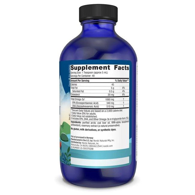 NORDIC NATURALS Olio di fegato di merluzzo artico - senza aroma
