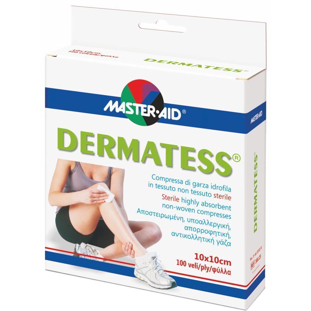 Master-Aid® Dermatess® 10 x 10 cm Garza in Tessuto 100 pz