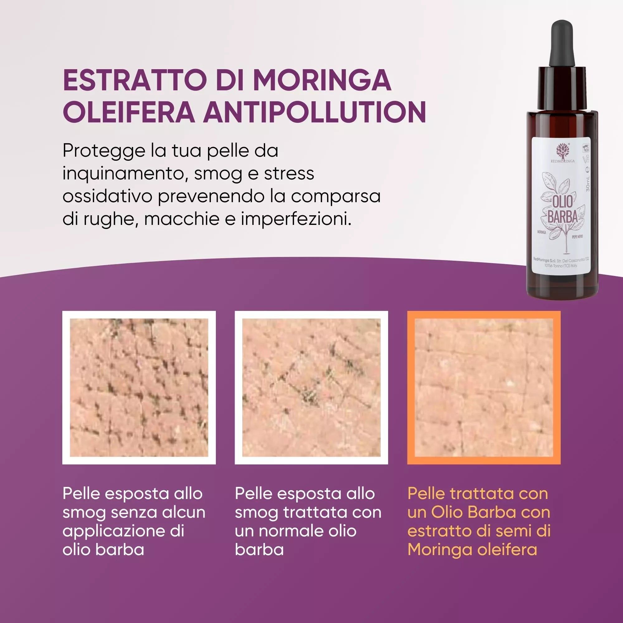 RedMoringa Olio Barba Naturale alla Moringa – Nutriente e Ammorbidente