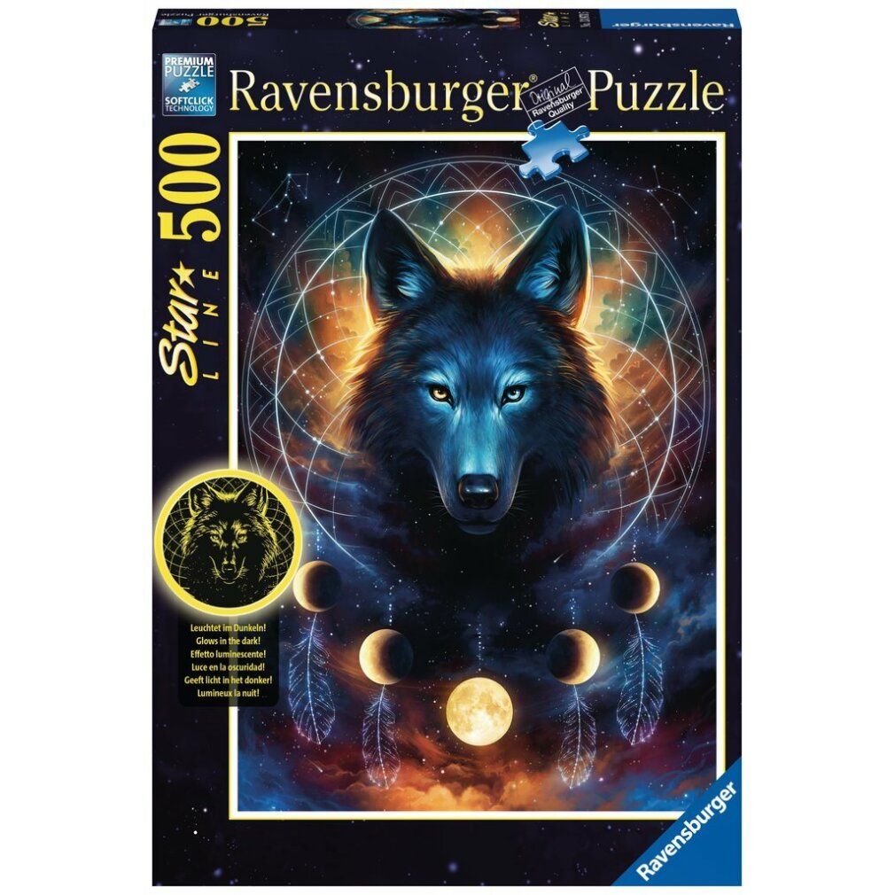 ravensburger Moonlight Wolf Puzzle 500 pezzi