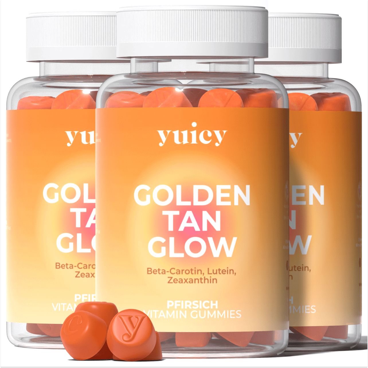 yuicy® Golden Tan Glow - Gomme al beta carotene