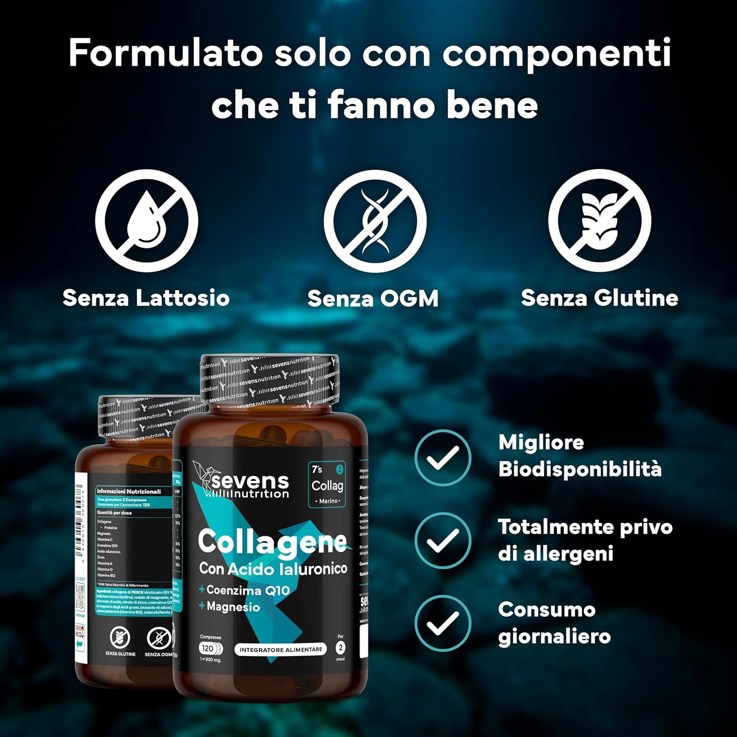 SEVENS NUTRITION Capsule di Collagene