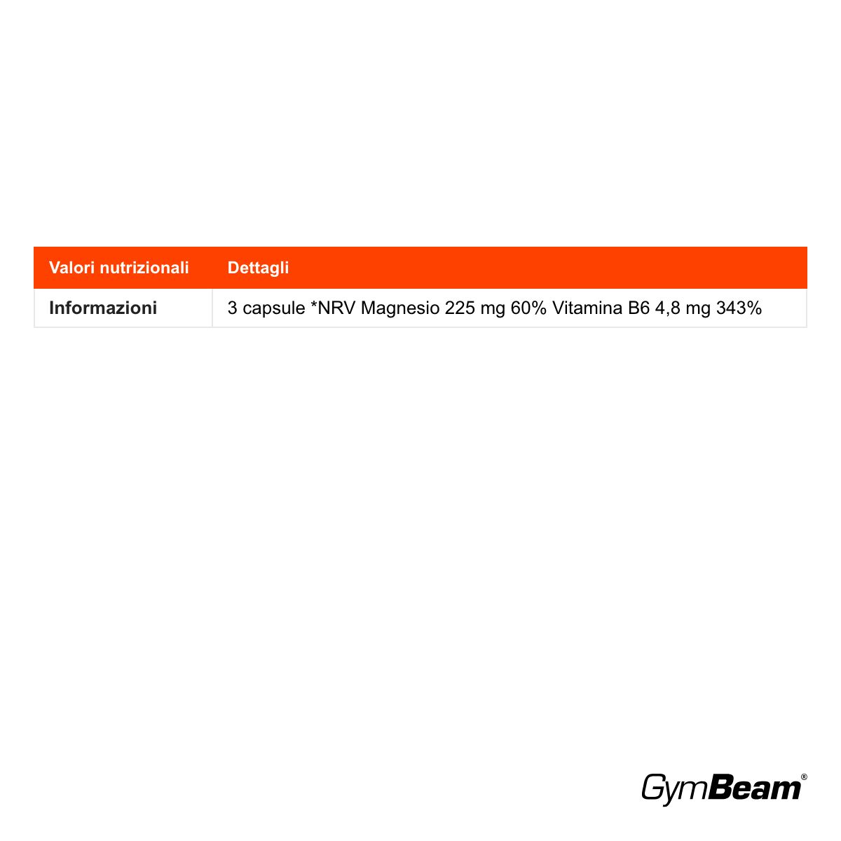 GymBeam Micro Magnesio Chelato + B6 magnesio riduzione della stanchezza
